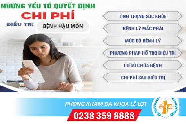 Chi phí khám chữa bệnh hậu môn bao nhiêu?